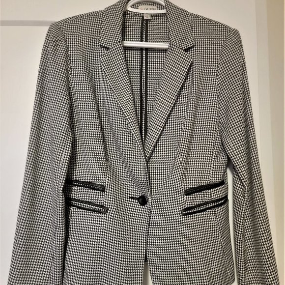 Black and grey patterned blazer - Picture 1 of 6